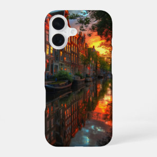 Amsterdam Sunset iPhone 16 Case