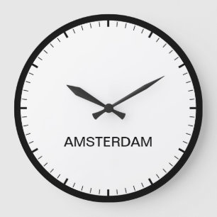 Amsterdam Time Zone Newsroom Clock