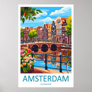 Amsterdam Travel 2Vintage Park National Ski Poster