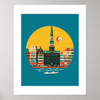 Amsterdam travel  poster