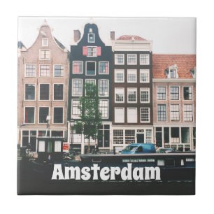 Amsterdam Travel Souvenir Ceramic Tile