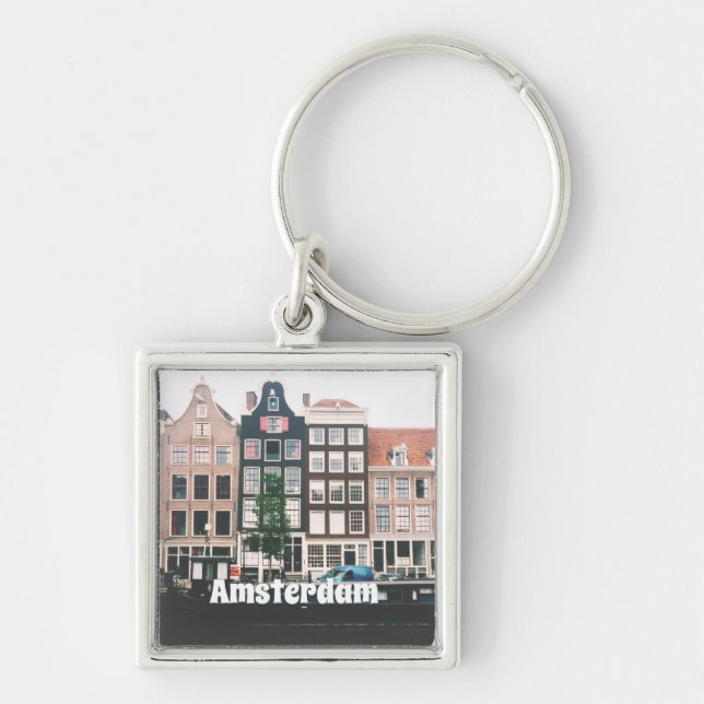 Amsterdam Travel Souvenir Key Ring (Front)