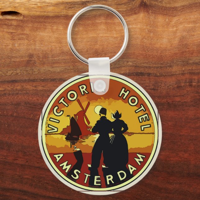 Amsterdam Vintage Keychain (Front)