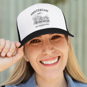 Amsterdam Vintage Landscape Trucker Hat