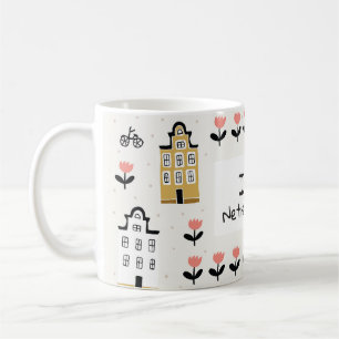 Amsterdam Vintage: Traditional City Illustration Coffee Mug
