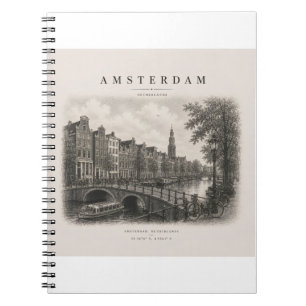 Amsterdam   Vintage Travel City Design Notebook