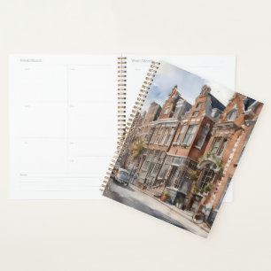 Amsterdam watercolor painting planner