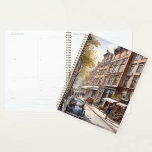 Amsterdam watercolor painting planner