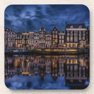 Amsterdam with Canals at Dusk Coaster