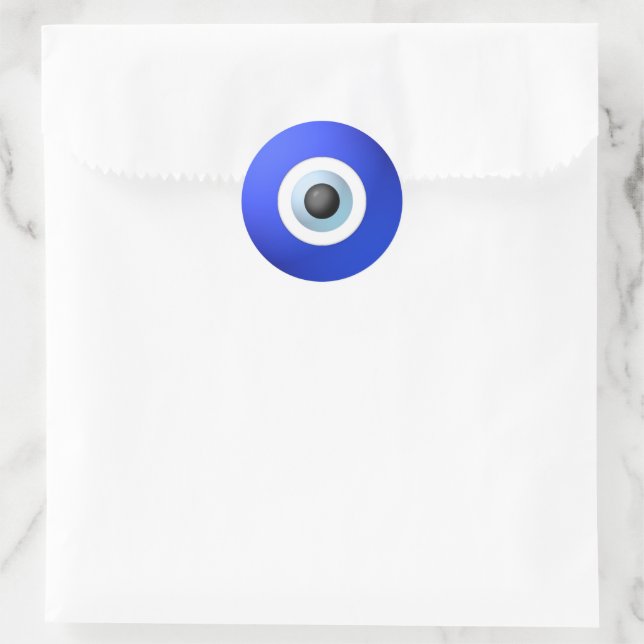Amulet to Ward off the Evil Eye Classic Round Sticker (Bag)