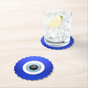 Amulet to Ward off the Evil Eye Paper Coaster