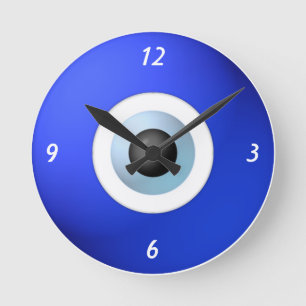 Amulet to Ward off the Evil Eye Round Clock