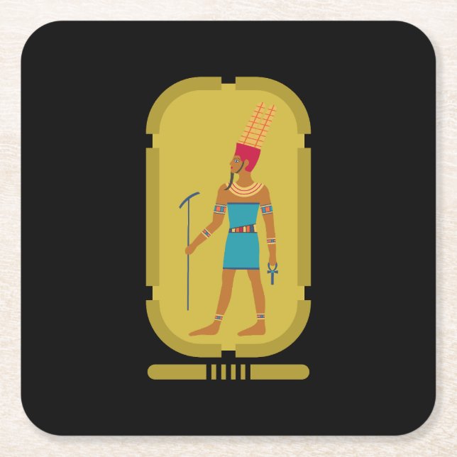 Amun God Of The Air Paper Coaster (Front)