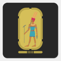 Amun God Of The Air Square Sticker