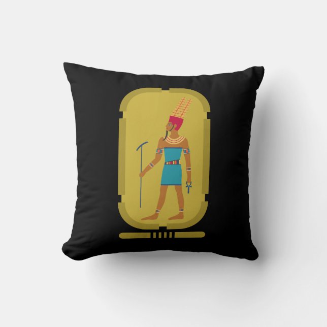 Amun God Of The Air Throw Pillow (Front)