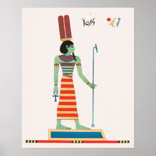 Amun illustration from Pantheon Egyptien Poster