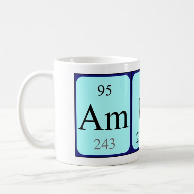 Amund periodic table name mug (Left)