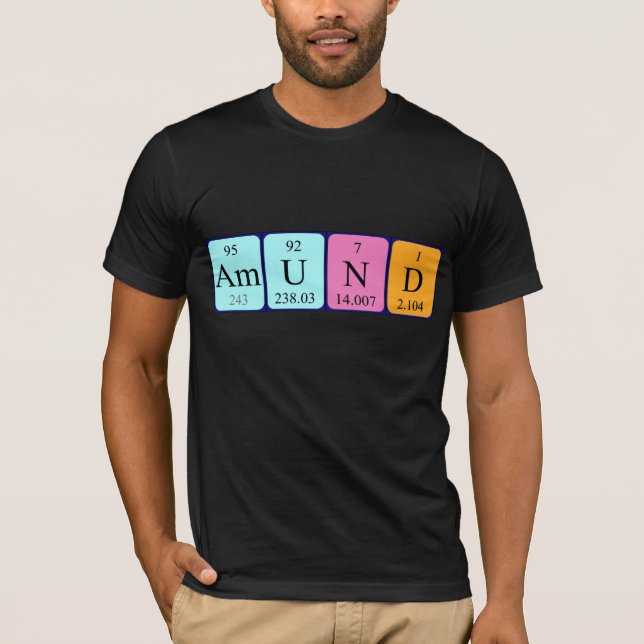 Amund periodic table name shirt (Front)