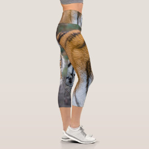 Amur tiger capri leggings