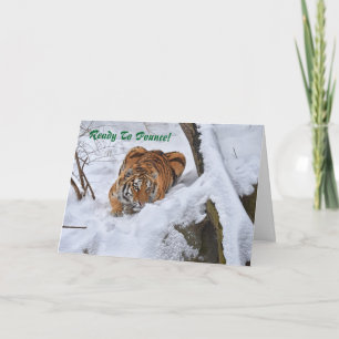 Amur Tiger Christmas Card 2015