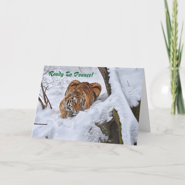 Amur Tiger Christmas Card 2015 (Front)