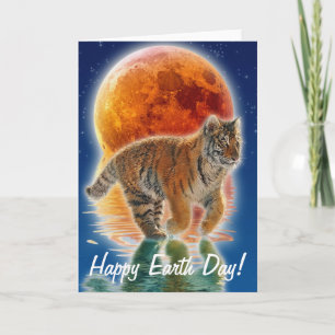 Amur Tiger Cub Earth Day Endangered Species Card