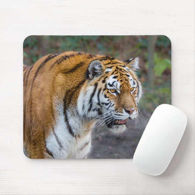 Amur tiger mouse pad (With Mouse)