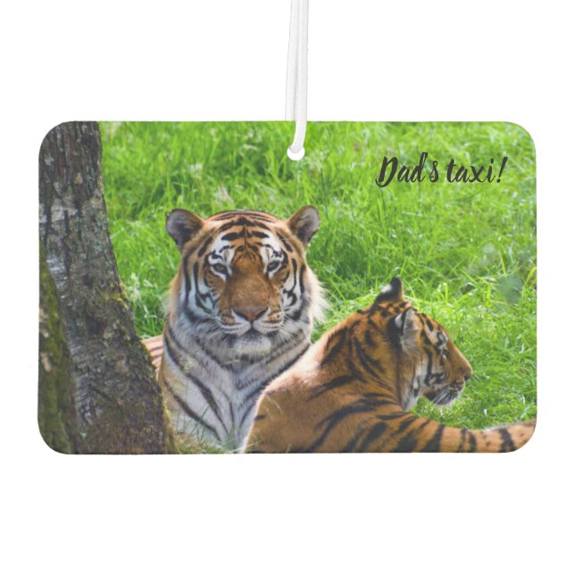 Amur Tigers Car air freshener (Back)