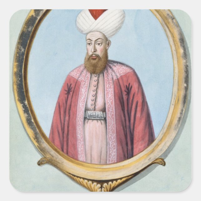 Amurath (Murad) I (1319-89), Sultan 1359-89, from Square Sticker (Front)