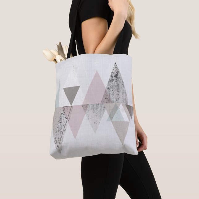 Amuse II | Geometric Modern Tote Bag (Close Up)
