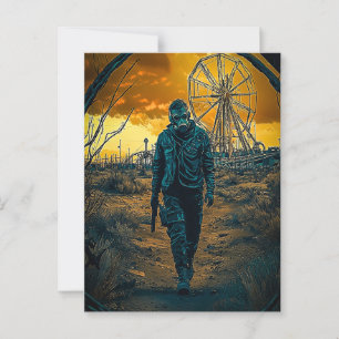 Amusement Park Postcard