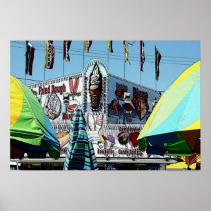 Amusement Park Snack Stand Old Orchard Beach Maine Poster