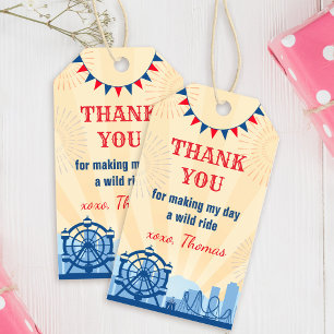 Amusement Park Thank you Favour Tag