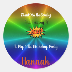 Amusement Park Thank You Sticker