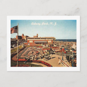 Amusements, Asbury Park, New Jersey Vintage Postcard