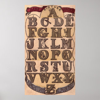 Amusing Alphabet Poster