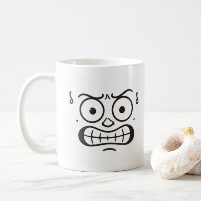 Amusing and funny mood coffee mugs and cups (With Donut)