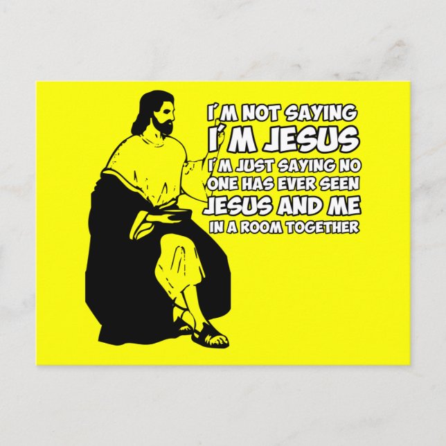 Amusing atheist postcard (Front)