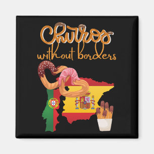 Amusing Churros Snack without Borders Magnet