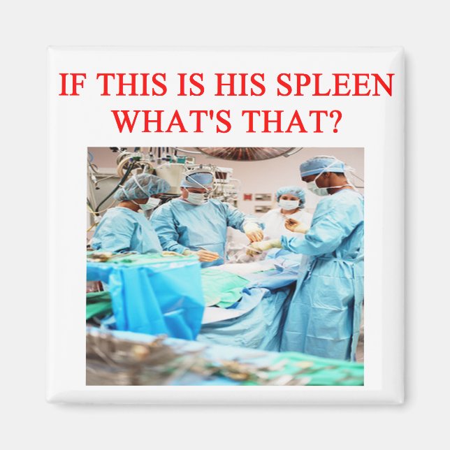 amusing doctor joke magnet (Front)