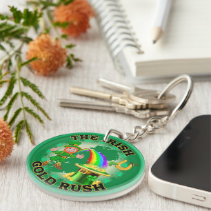Amusing Irish Gold Rush Key Ring