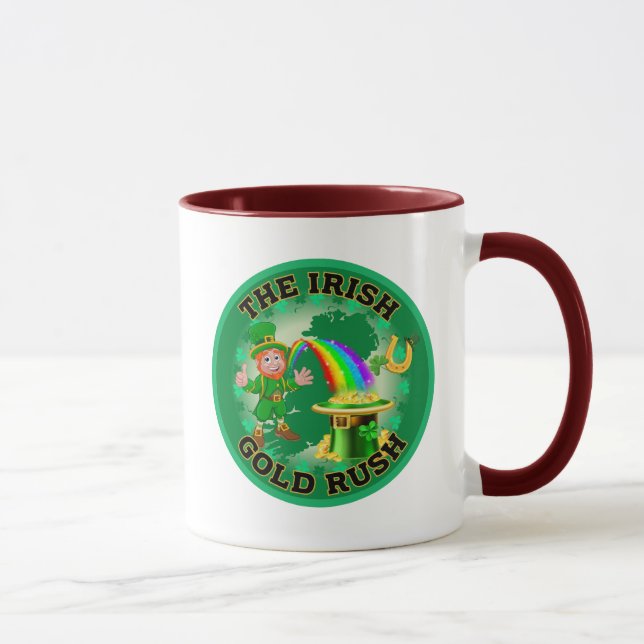 Amusing Irish Gold Rush Mug (Right)