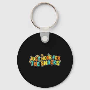 Amusing Just here for The Snacks Joke Speech Key Ring