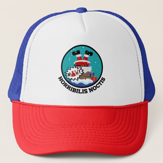Amusing Santa Claus's Horribilis Noctis Trucker Hat (Front)
