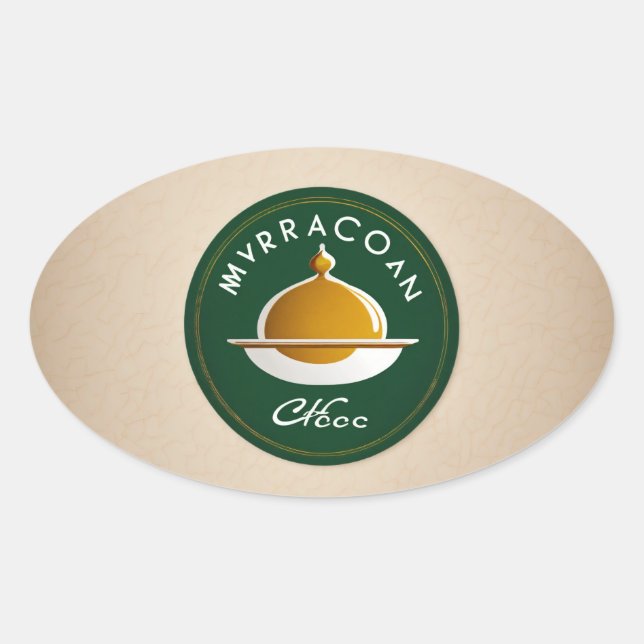 Amvrracoan oval  sticker (Front)