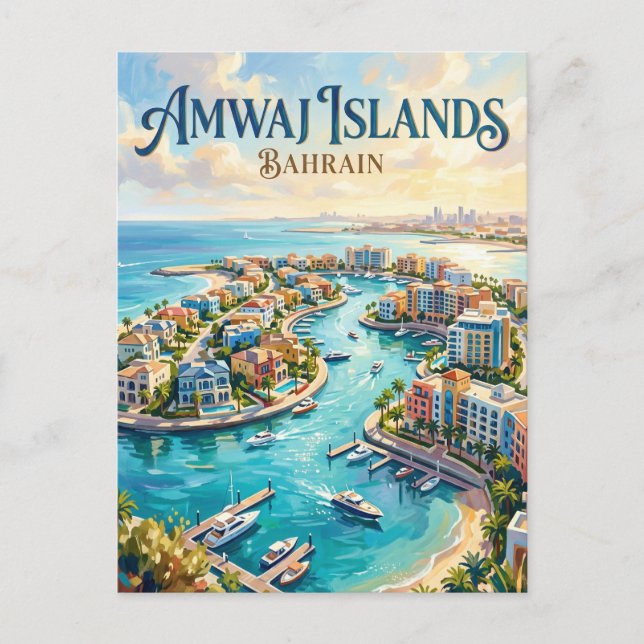 Amwaj Islands Bahrain Postcard (Front)