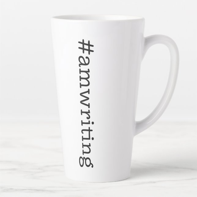 #amwriting latte mug (Right)