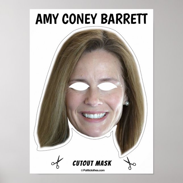 AMY CONEY BARRETT Halloween Mask Poster (Front)