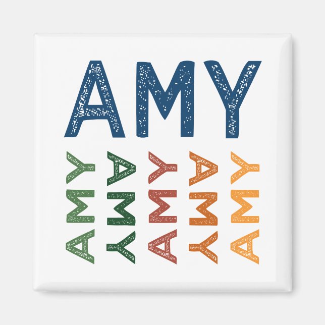 Amy Cute Colourful Magnet (Front)