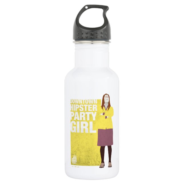 Amy | Downtown Hipster Party Girl 532 Ml Water Bottle (Front)